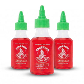 Albert's Souracha liquid candy package, 3-count, ideal for party favors.