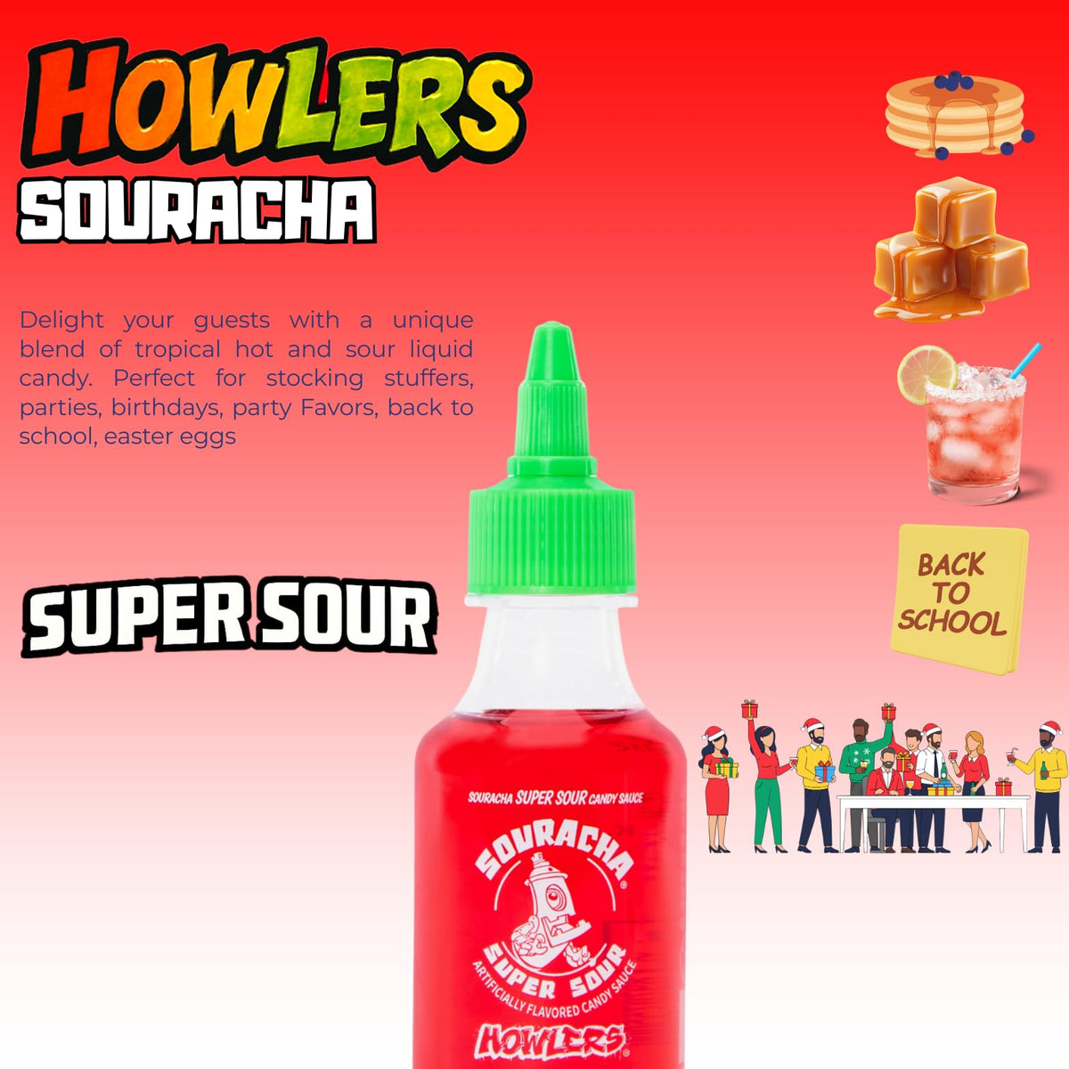 Albert's Souracha bottle with pour spout ready for sauces.