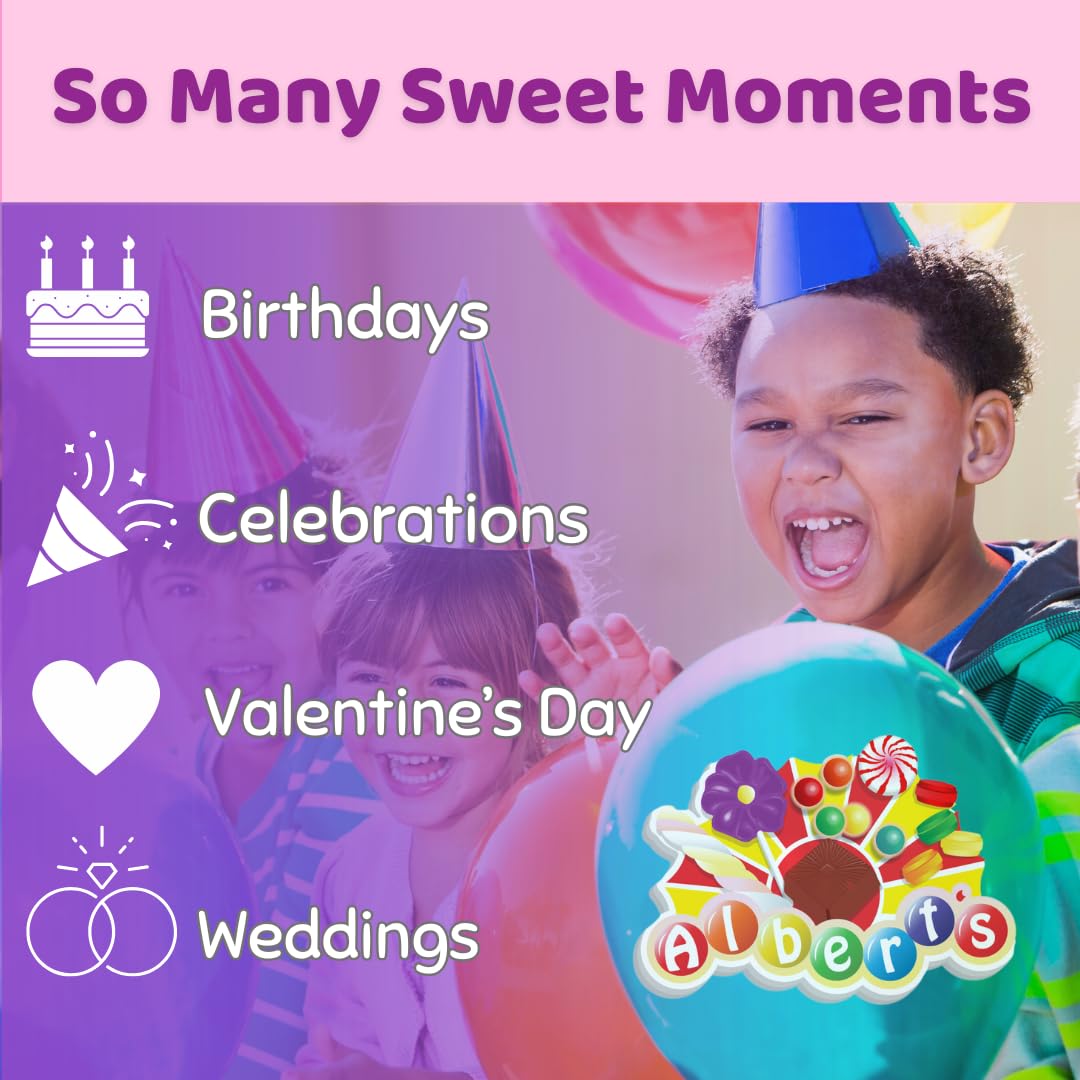Albert's candy for wedding and party decor and candy buffets.