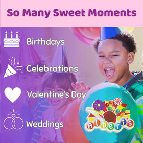 Albert's candy for wedding and party decor and candy buffets.