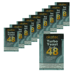 Alcotec 48-hour turbo yeast pack-10 for fast fermentation.