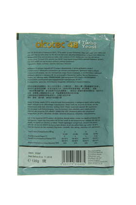 Alcotec wine yeast in brewing setup offering quick, consistent results.