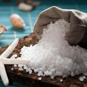 Alebrixes Colima Sea Salt on the kitchen counter ready for everyday cooking.