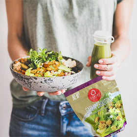 Aleia’s Best snack-ready garlic croutons for on-the-go