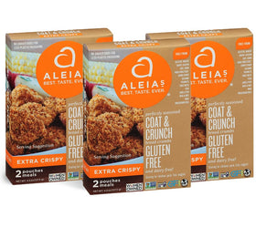 Aleia’s gluten-free coat package front view highlighting crispy, ready-to-use coating