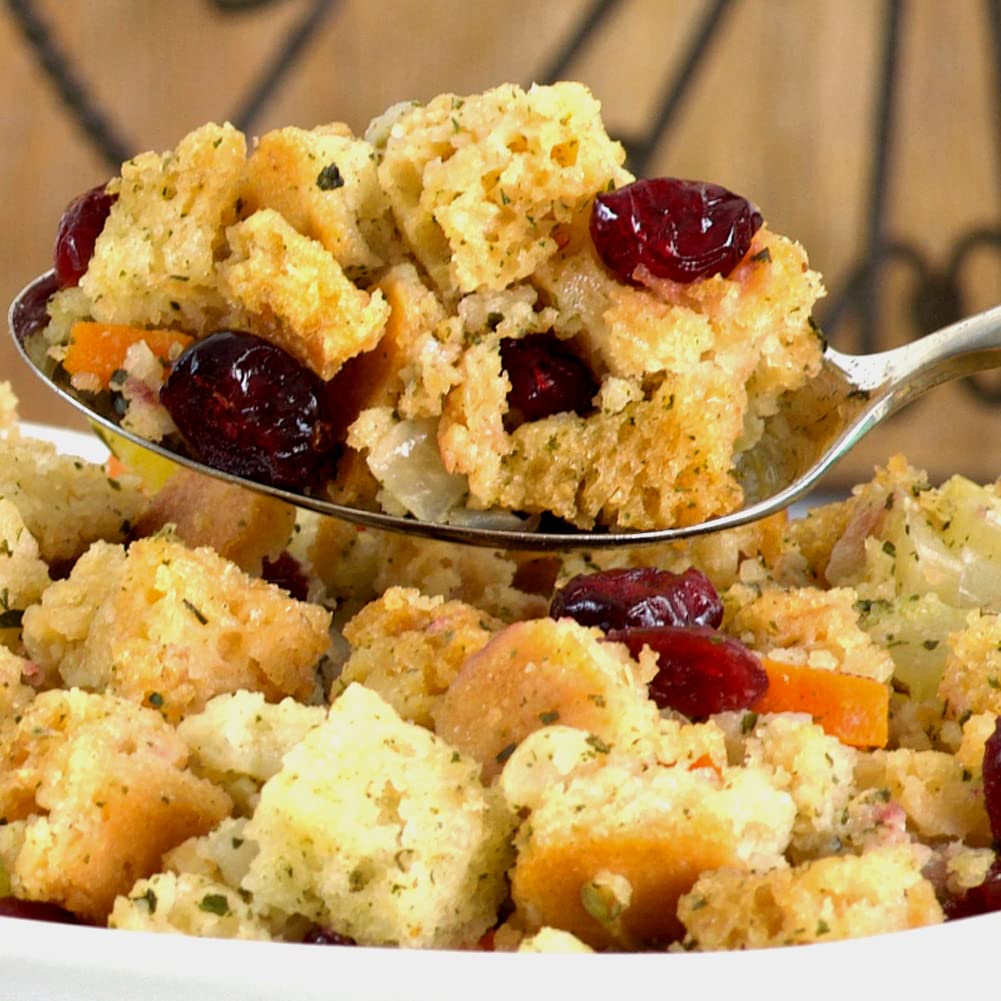 Aleia’s Gluten Free Plain Stuffing—usa-made foundation for your classic stuffing recipe.