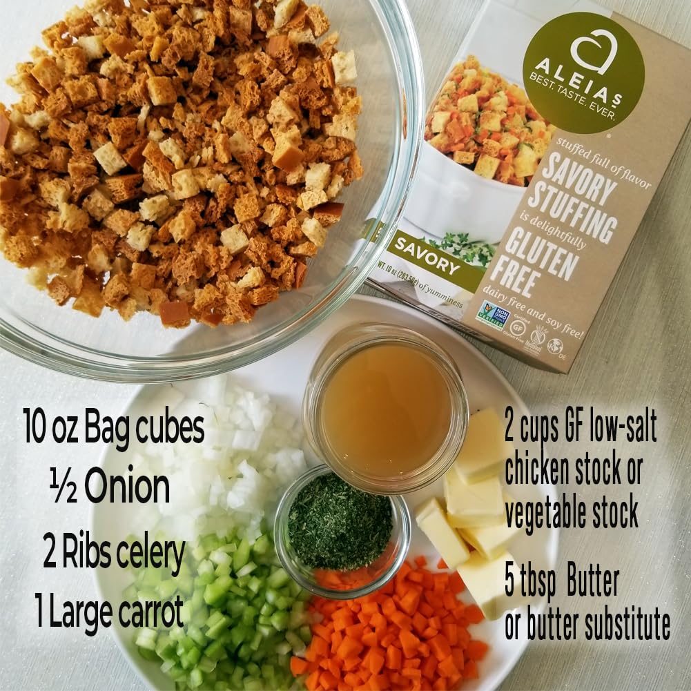 Aleia’s Best USA-made seal and factory shot underlines domestically produced gluten-free foods.