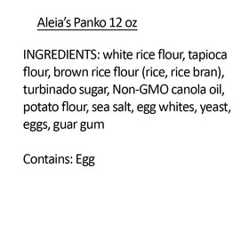 Aleia’s Panko on seafood delivering a golden gluten-free crust.