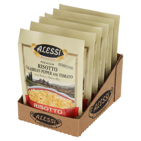 Alessi Autentico Arborio rice ingredients bag highlighting authentic Italian origin.