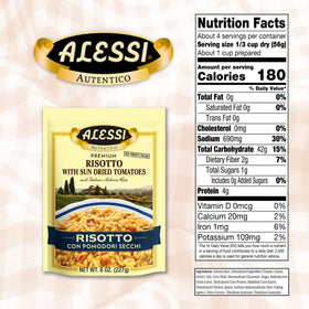 Alessi Autentico arborio rice closeup, premium grains for authentic texture