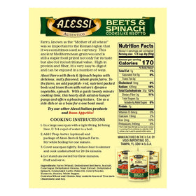 Alessi Autentico Farro with nutty flavor enhancing hearty bowls.