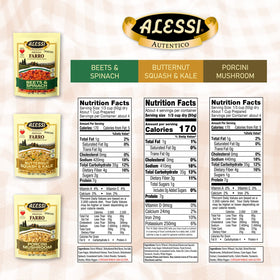 Alessi Autentico Farro prepared in risotto-style, creamy texture.