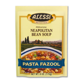 Alessi Autentico Neapolitan Bean soup 6-pack front packaging for quick meals