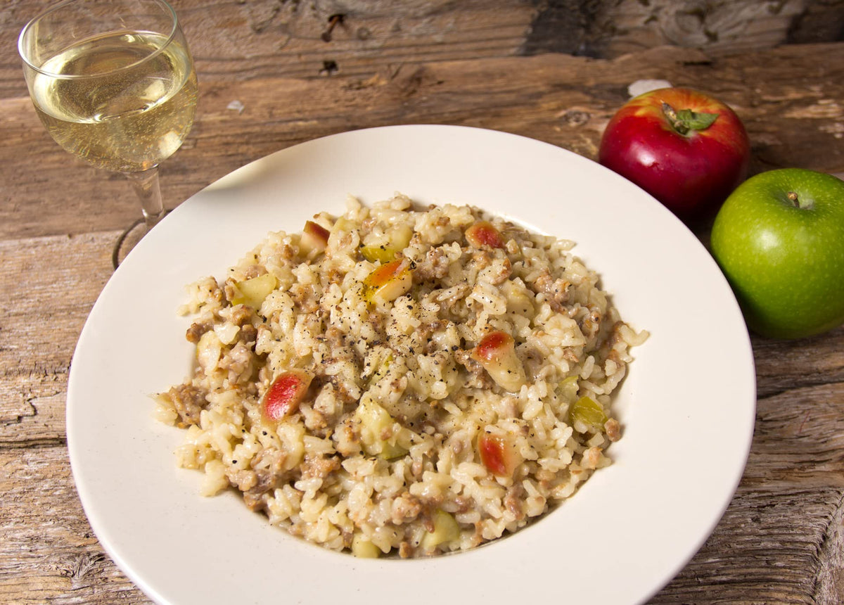 Alessi Autentico Served Risotto Bowl presents plated comfort