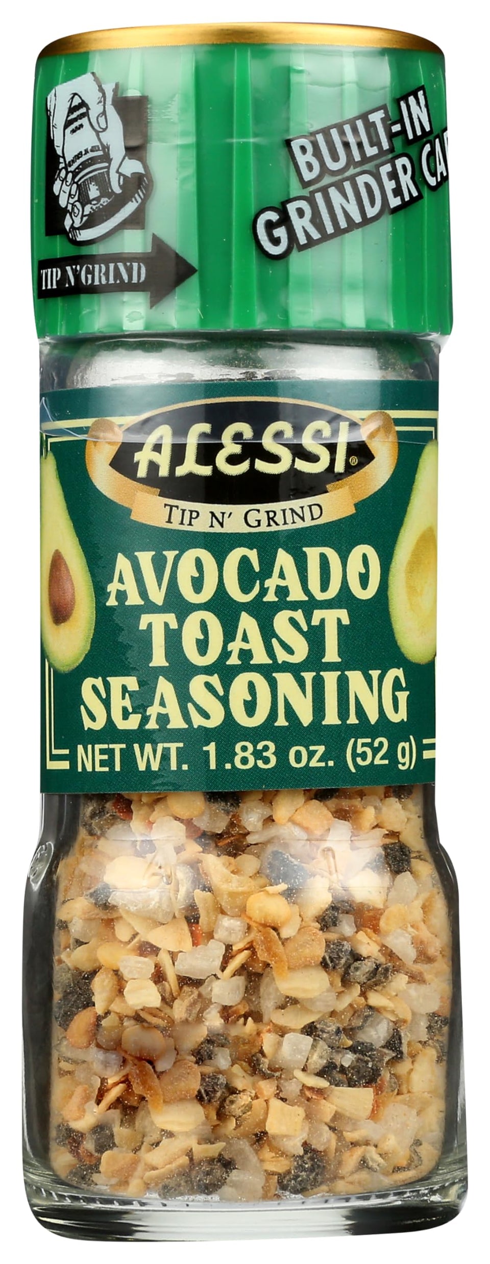 Alessi Avo Toast SEASN jar for avocado toast with bright, balanced flavor