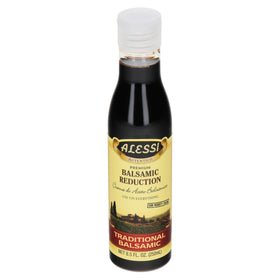 Alessi Traditional Balsamic Reduction over Caprese salad adds balanced tang.