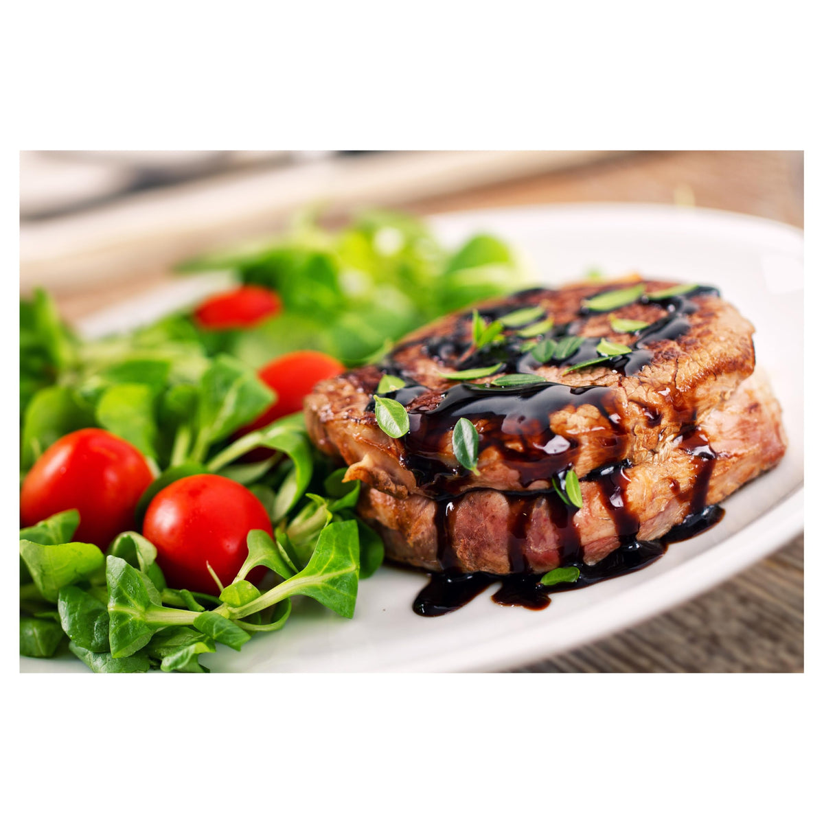 Alessi Balsamic Reduction on fruit dessert adds a glossy sweet-tart glaze.