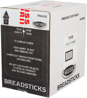 Alessi breadsticks with extra virgin olive oil deliver a light, flavorful crunch.