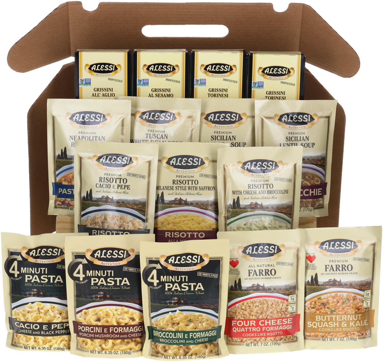 Alessi soups in holiday gift box offer comforting family meals