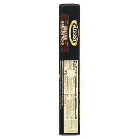 Alessi crispy sesame breadsticks, low-fat option for balanced snacking.