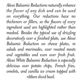 Alessi White Balsamic Reduction used as a marinade glaze for meat