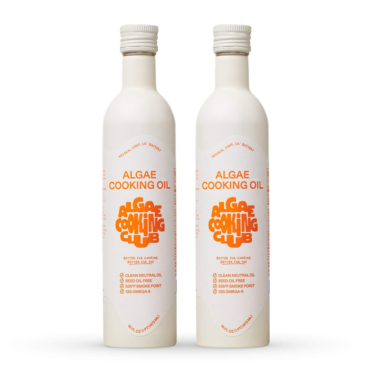 Algae Cooking Club Chef-Grade Algae Oil bottle front for everyday meals.