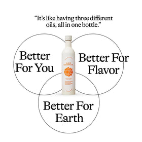 Seed-free formulation highlighted in clean algae oil.
