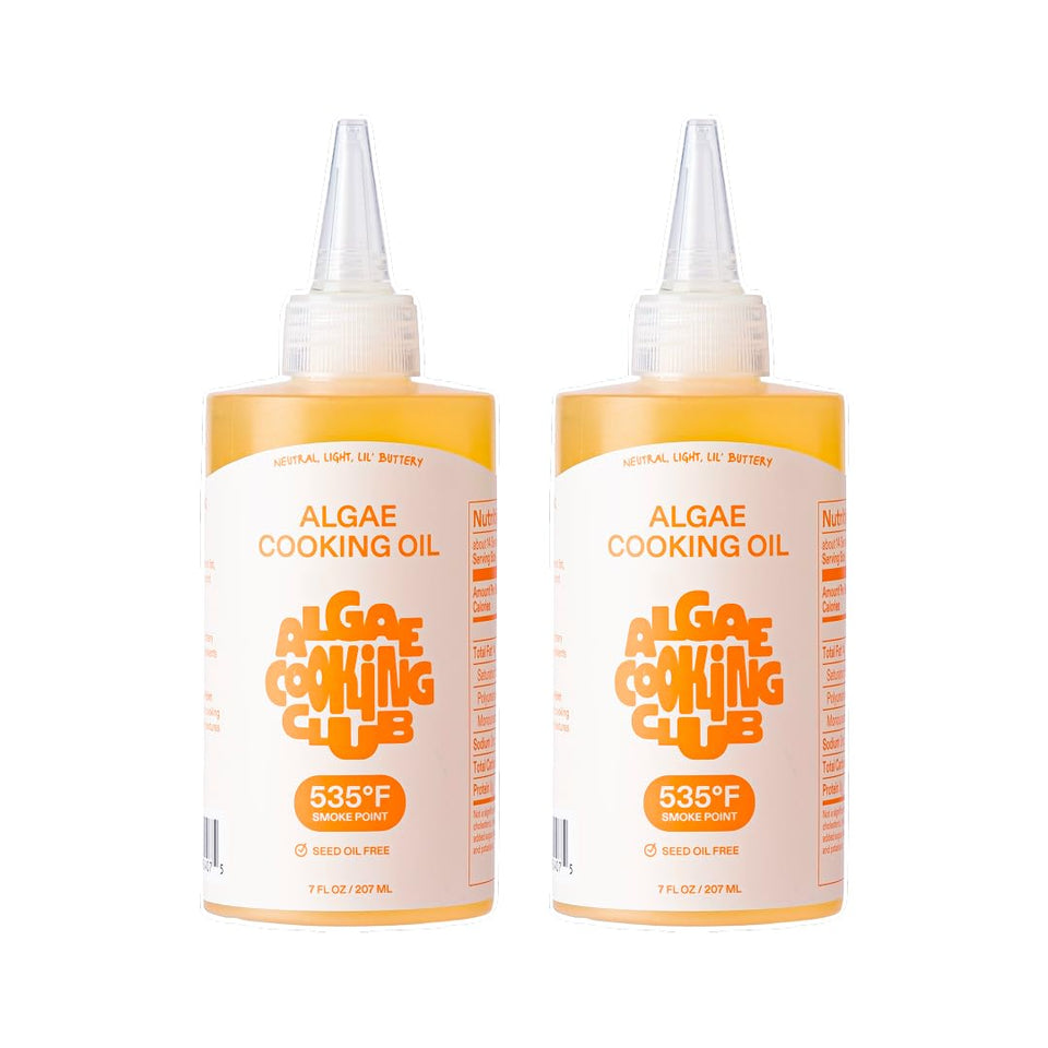 Algae Cooking Club chef-grade algae oil bottle pour for high heat