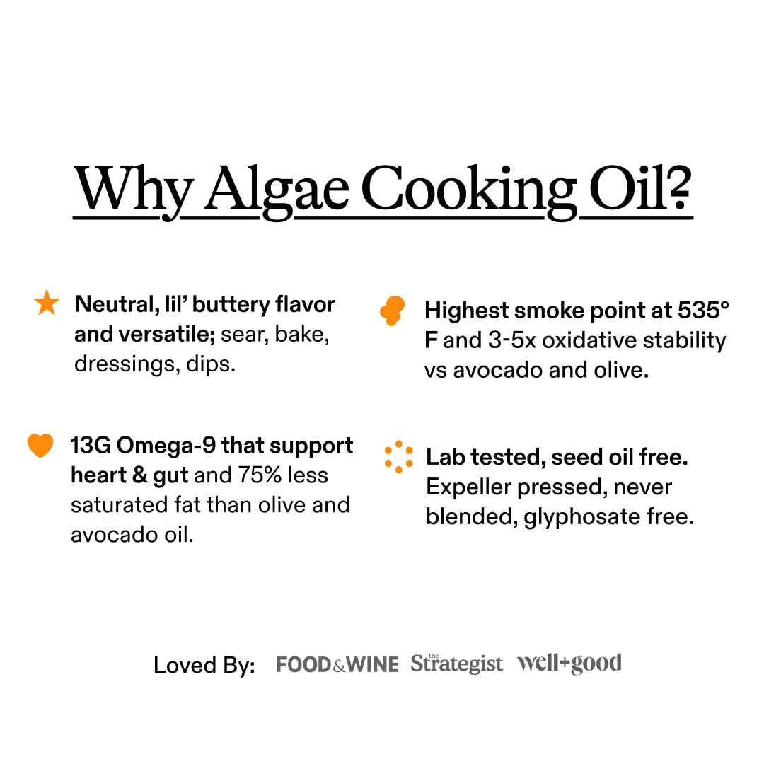 Algae Cooking Club oil uses clean fermentation and third party testing