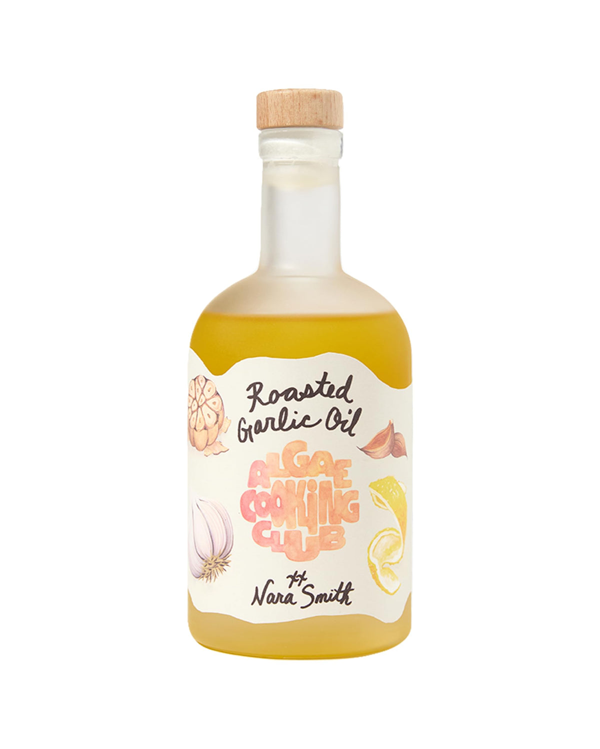 Algae Cooking Club Nara's Roasted Garlic Oil bottle with a butter-kissed finish