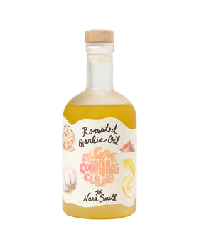 Algae Cooking Club Nara's Roasted Garlic Oil bottle with a butter-kissed finish