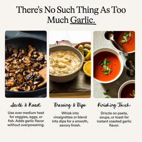 Nara's Garlic Oil label closeup highlights yuzu and miso notes