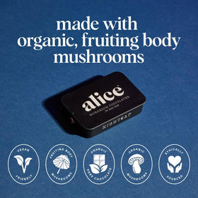 Alice Nightcap bottle with square portions demonstrates customizable nightly dosing.