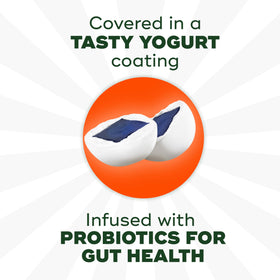 Align probiotic box of 21 single-serve pouches for easy portability.