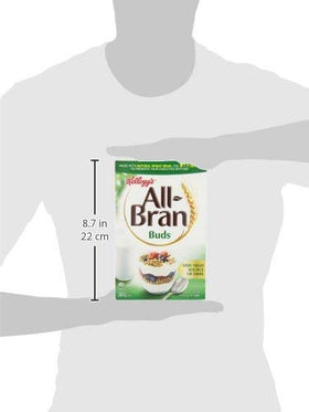 All-Bran Buds cereal bowl with yogurt for a fiber-rich breakfast