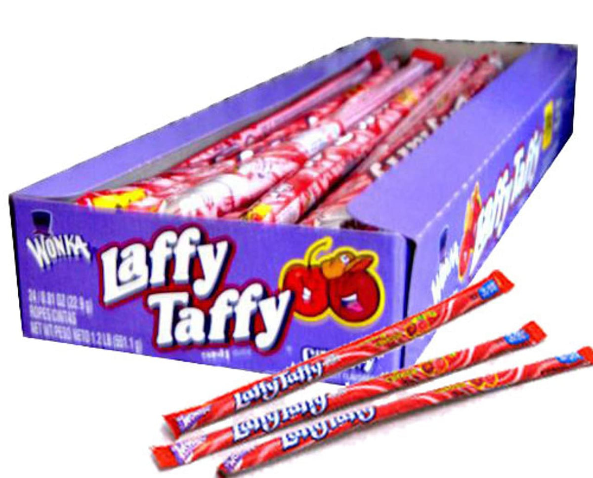 All City Candy Laffy Taffy Rope Cherry wrapper, a tasty portable treat for on-the-go snacking
