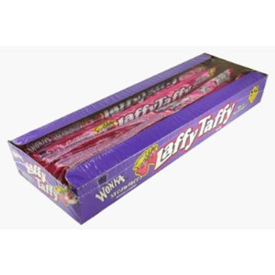 All City Candy Laffy Taffy Rope Strawberry, 24-count case, ideal for on-the-go snacking