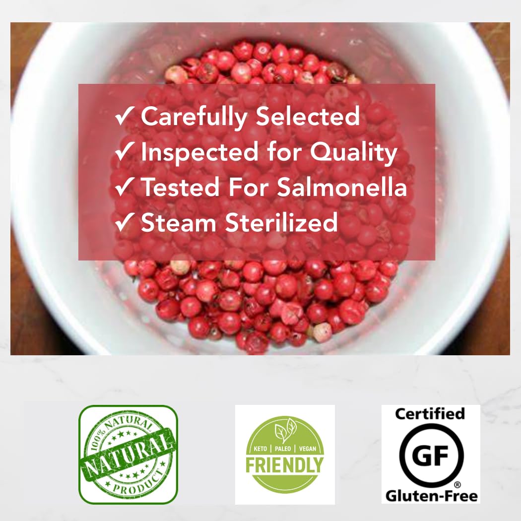 All Goods Brazilian pink peppercorns: authentic harvest from pepper tree