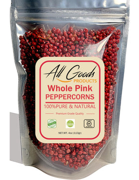 All Goods pink peppercorns bulk 4oz: vibrant pink berries for fresh flavor