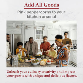 All Goods pink peppercorns resealable pouch: keeps aroma and freshness longer
