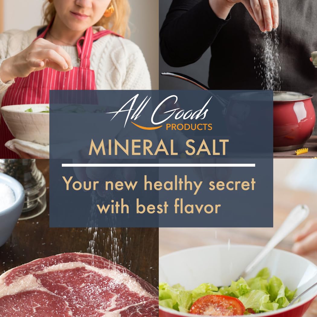 All Goods Sea Salt mineral profile visual hints at trace elements.