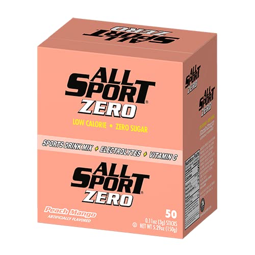 All Sport Peach Mango Hydration Sticks for on-the-go zero calorie hydration.
