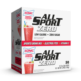 All Sport Cheery Limeade hydration sticks box for on-the-go hydration.