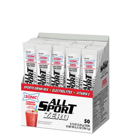 All Sport Cheery Limeade hydration sticks packets for convenient electrolyte mix during workouts.