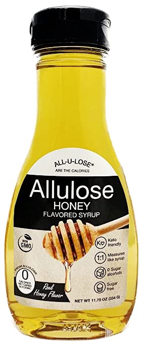 All-u-Lose BetterTaste Honey Syrup bottle with honey flavor and low-calorie sweetness for keto-friendly diets
