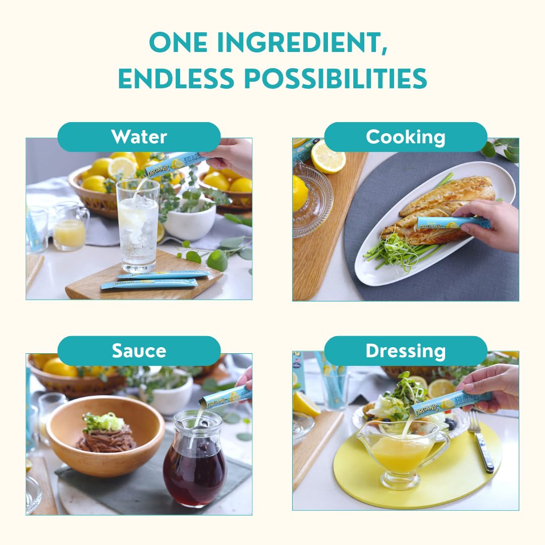 ALLBIO Lemon Juice Stick travel-ready packet, ideal for on-the-go hydration