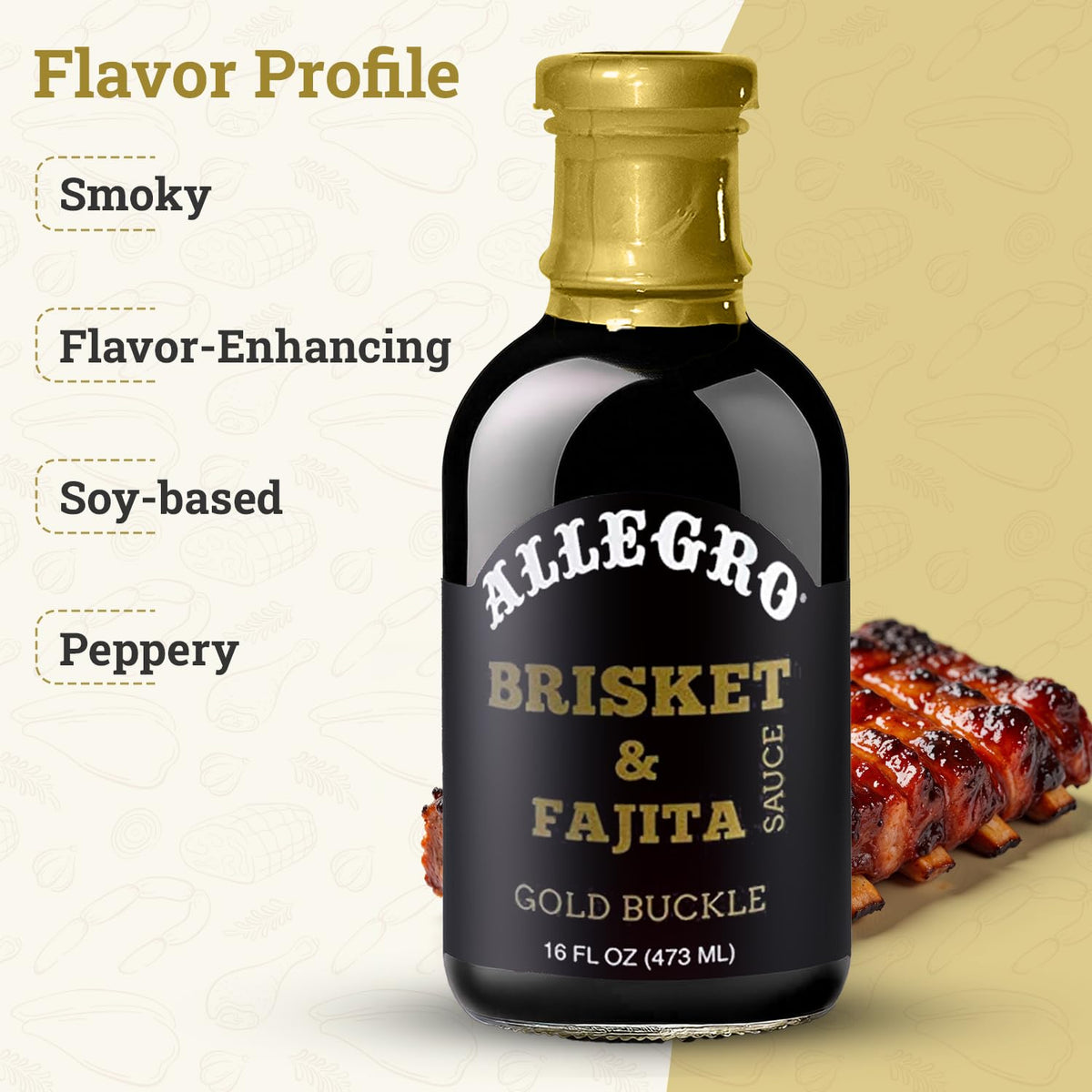 Allegro Gold Buckle gluten-free sauce adds robust flavor.