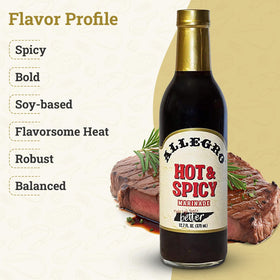 Allegro hot-spicy marinade chicken image showing juicy, flavorful results.