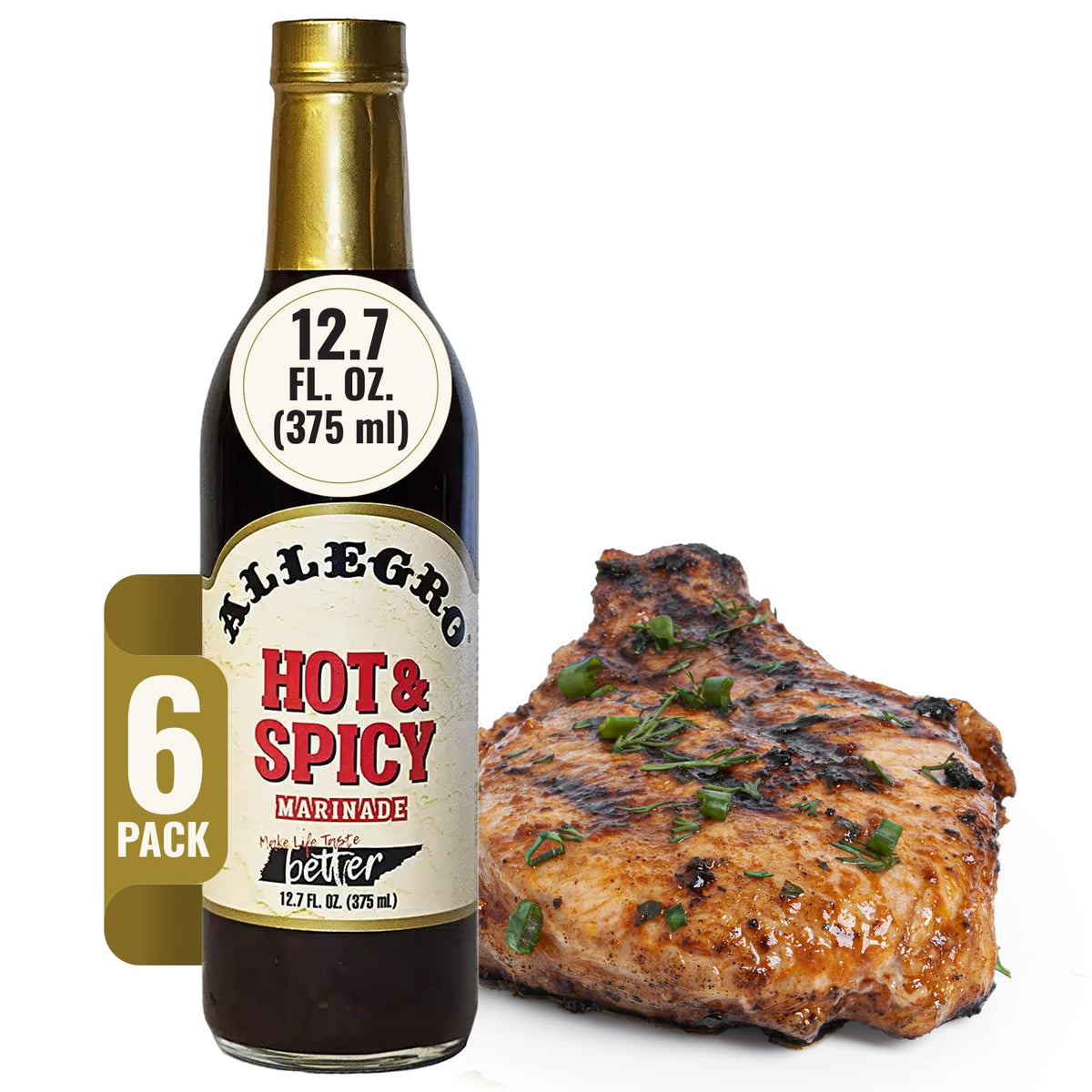 Allegro The Marinate Everything hot-spicy bottle front for grill-ready flavor