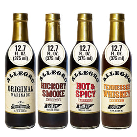 Allegro Marinate Everything Original bottle ready to boost flavor in meats and vegetables